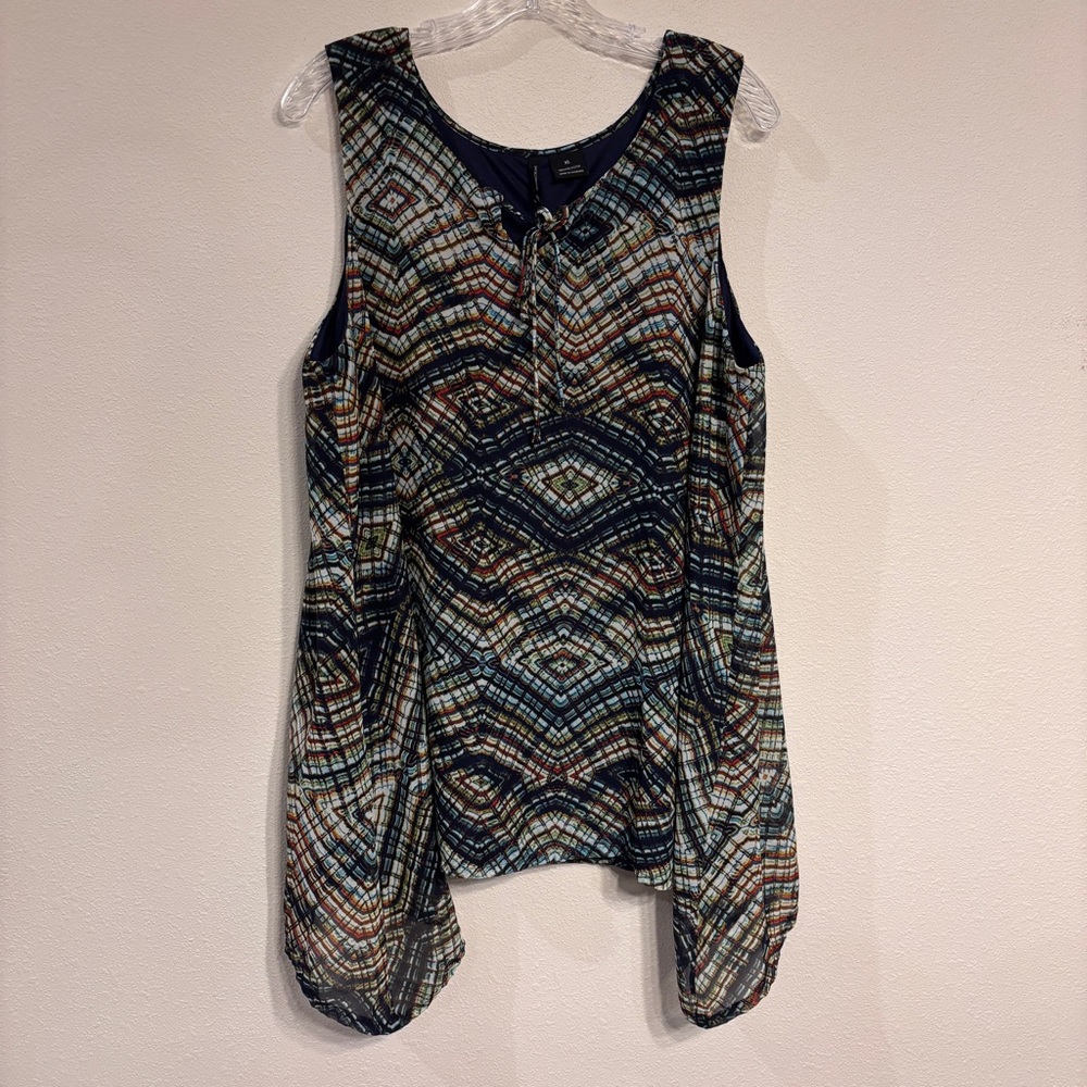 New Directions Women’s Multicolor Sleeveless Blouse SZ XL